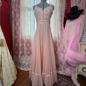 Peachy pink Gunne Sax Sundress altered 9